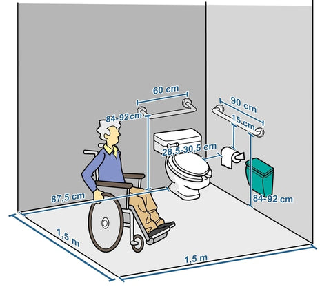 handicapé aux toilettes