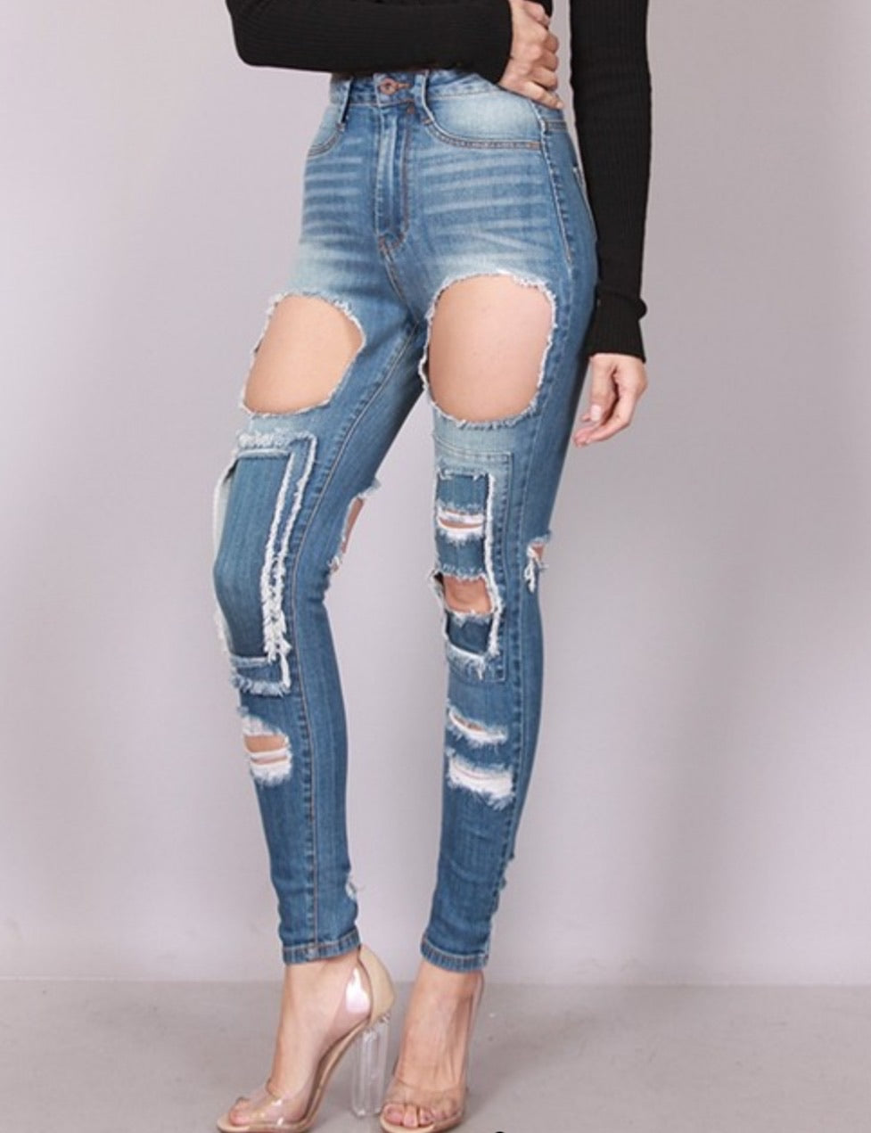 cheap holy jeans