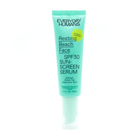 Everyday Humans Resting Beach Face Sunscreen Serum SPF 30 bottle