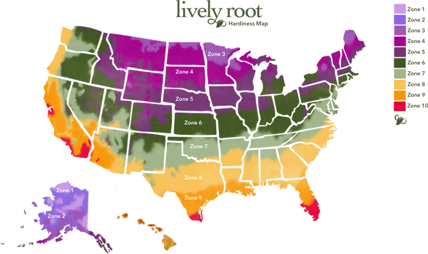 Lively Root Zone Hardiness Map