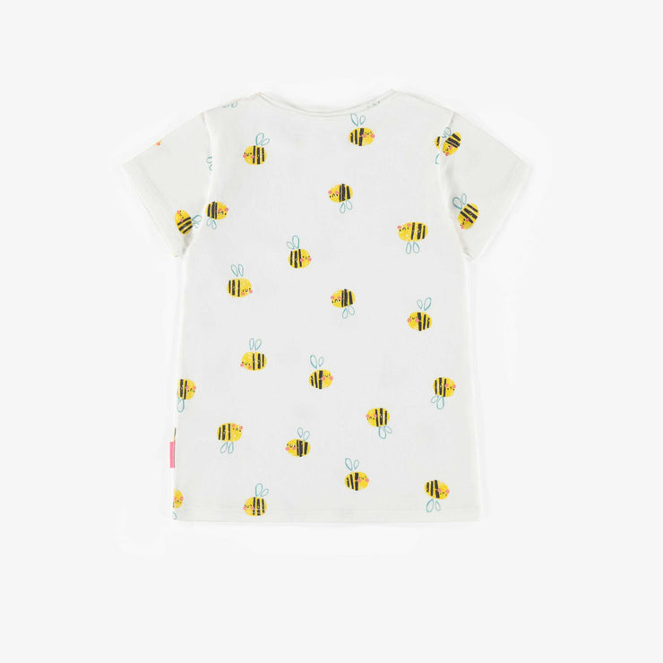 Souris Mini T Shirt Blanc A Motifs D Abeilles Bebe Fille Souris Mini