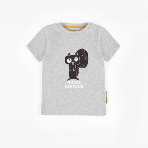 Souris Mini Gray Short Sleeve T Shirts Baby Boy Souris Mini