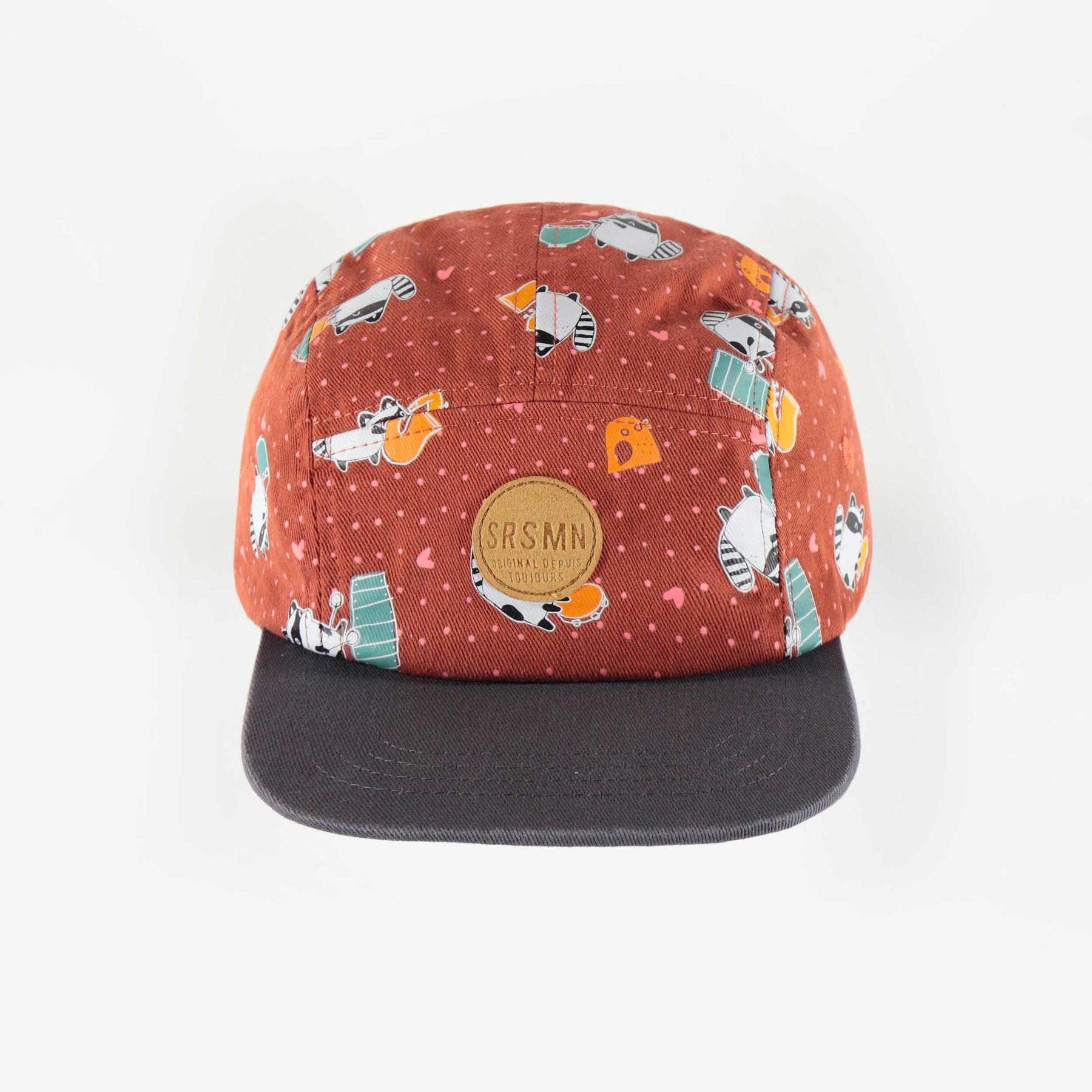 Souris Mini Casquette Brune A Motifs Enfant Fille Souris Mini