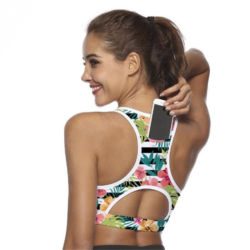 sports bra with phone pocket