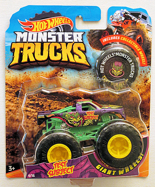 hot wheels monster trucks test subject