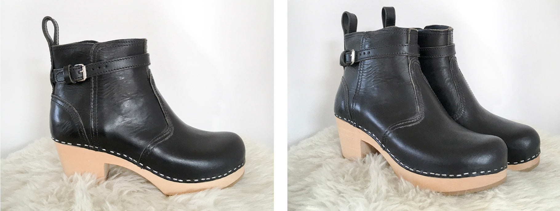 lined clog boots