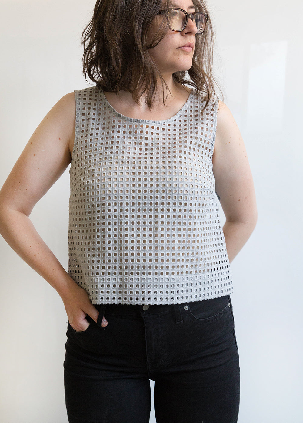 Cropped Willow Tank |Grainline Studio