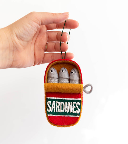 Can of Sardines Free Holiday Ornament Pattern Download | Grainline Studio