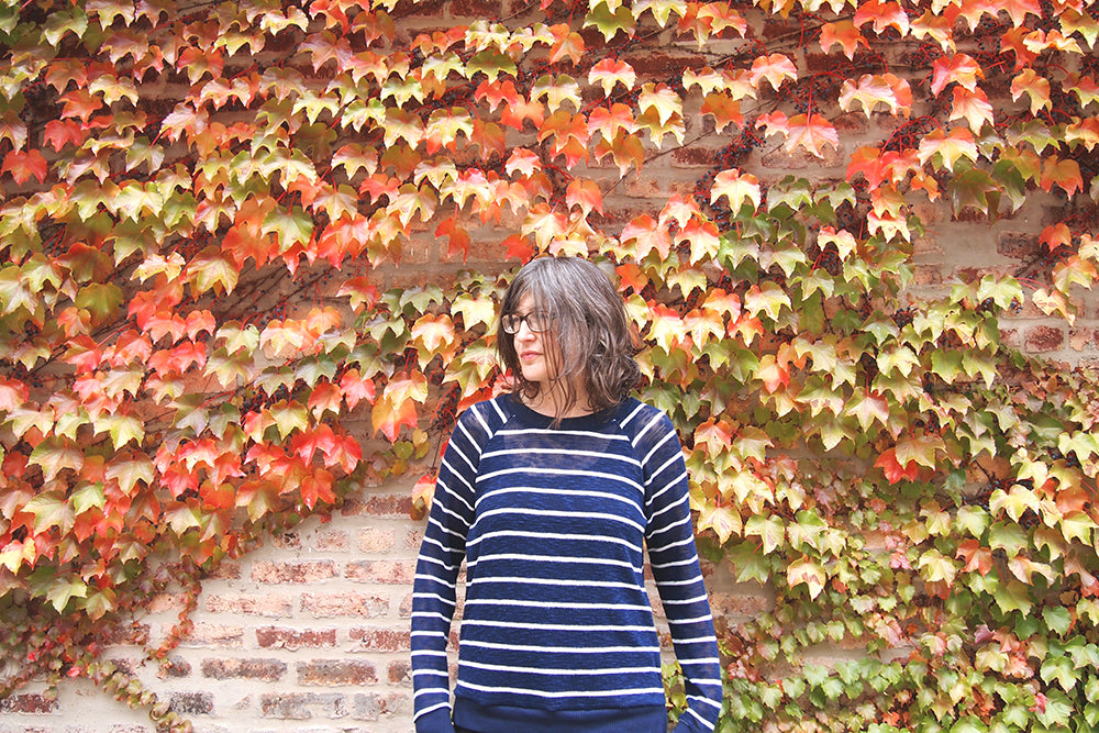 Grainline Studio | Mariner Stripe Linden Sweater