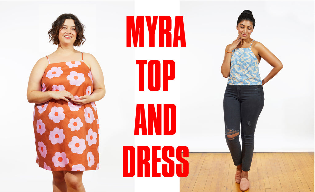 Grainline Studio Myra Dress & Top Women's Sewing Pattern 0-32