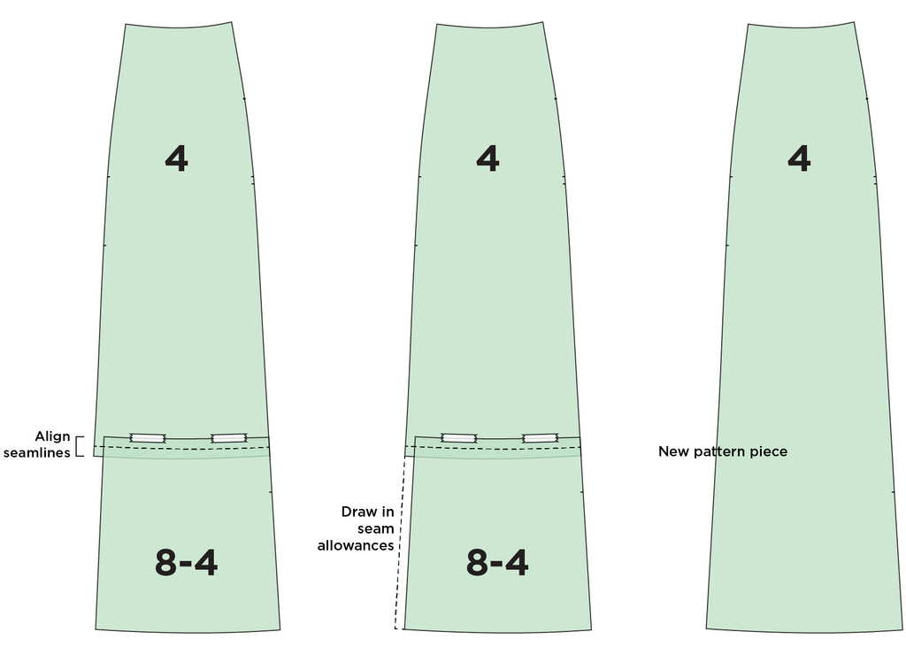 Reed Variation 03: Views B & D Length without the Hem Band