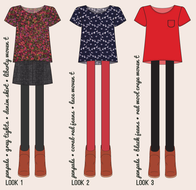 fall wardrobe part one | planning + illustrations | grainline studio