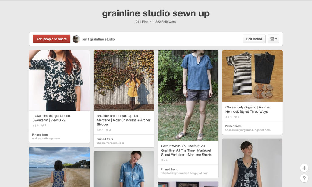 Pattern Inspiration on Pinterest | Grainline Studio