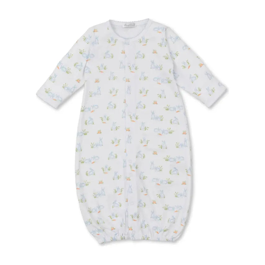 Baby Bunny Patch Blue Convertible Gown