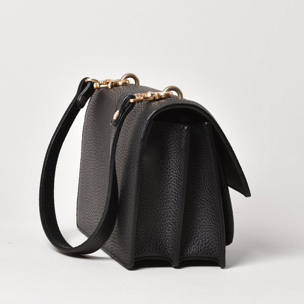 Eloise Satchel with Signet in Black – Shop Ethica
