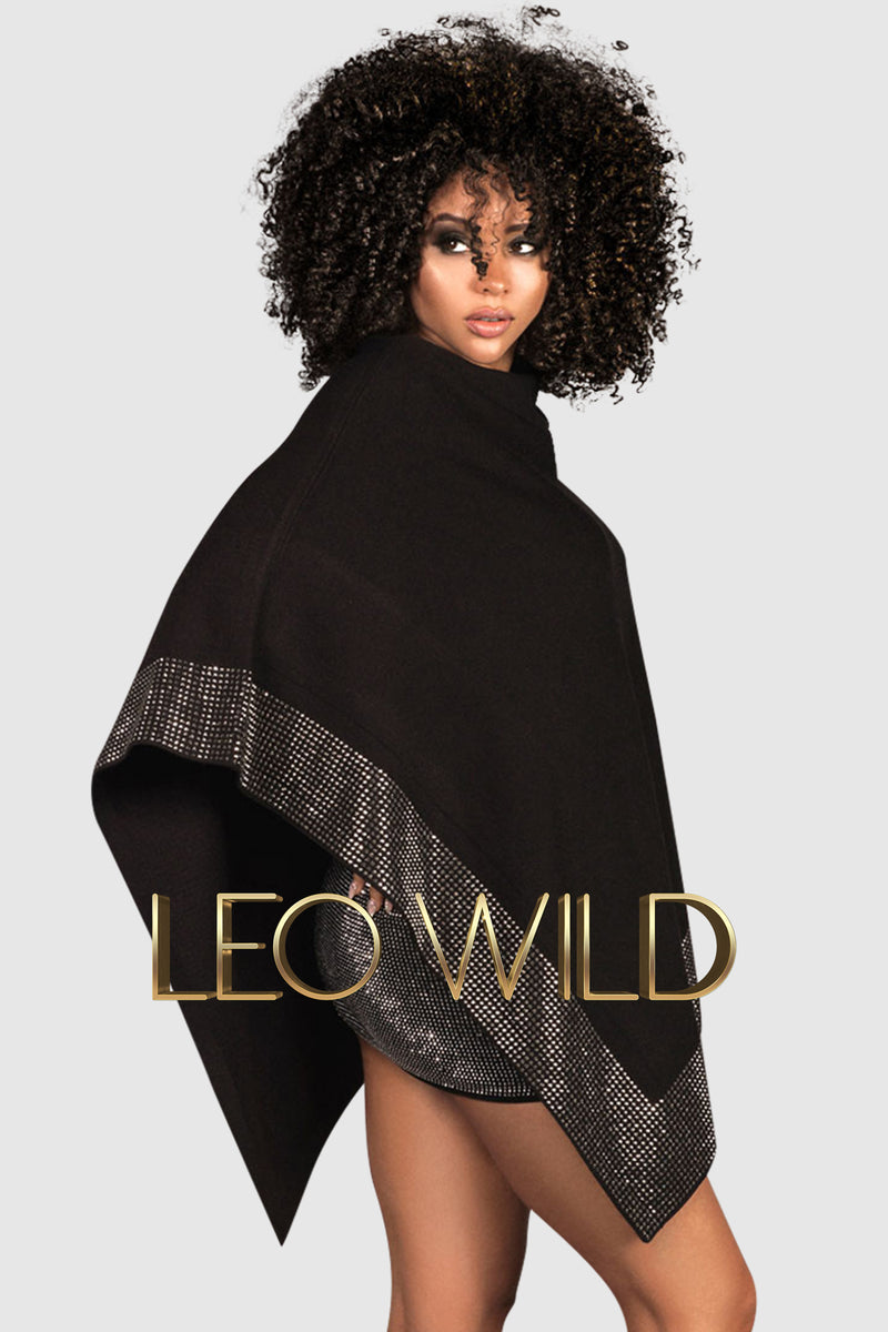 RIM.ARK Rever melton wool poncho | vrealitybolivia.com