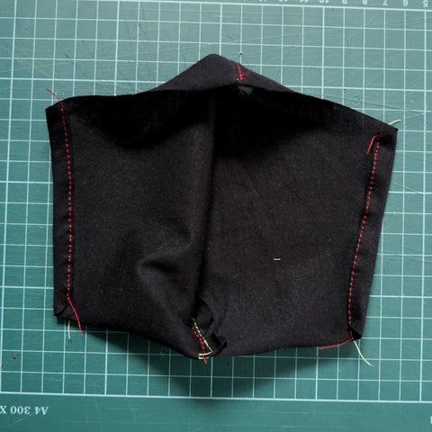 fold twice and sew