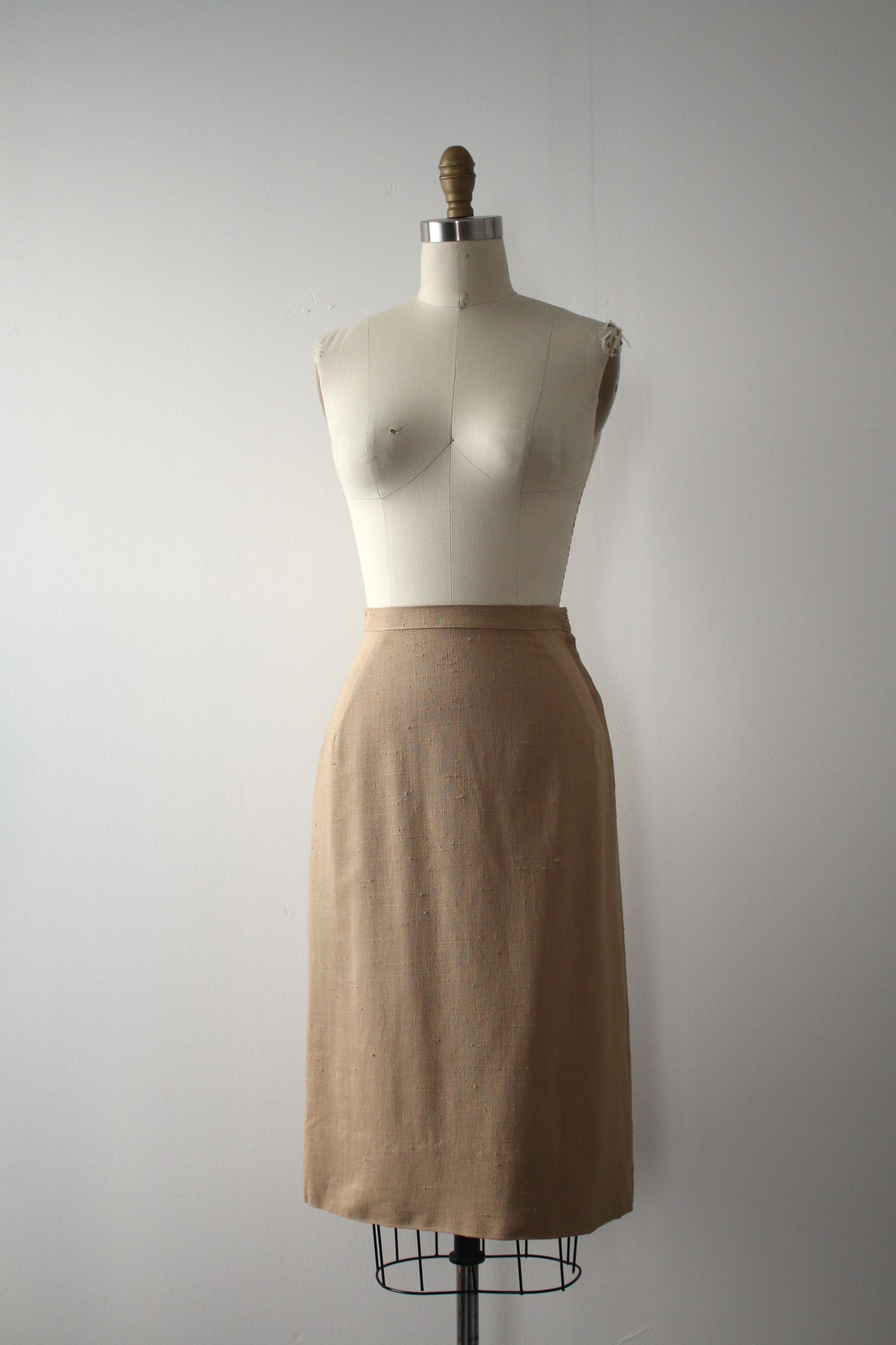 1950s beige skirt