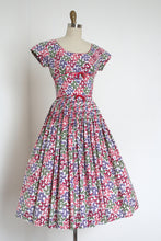 Load image into Gallery viewer, vintage 1950s butterfly dress