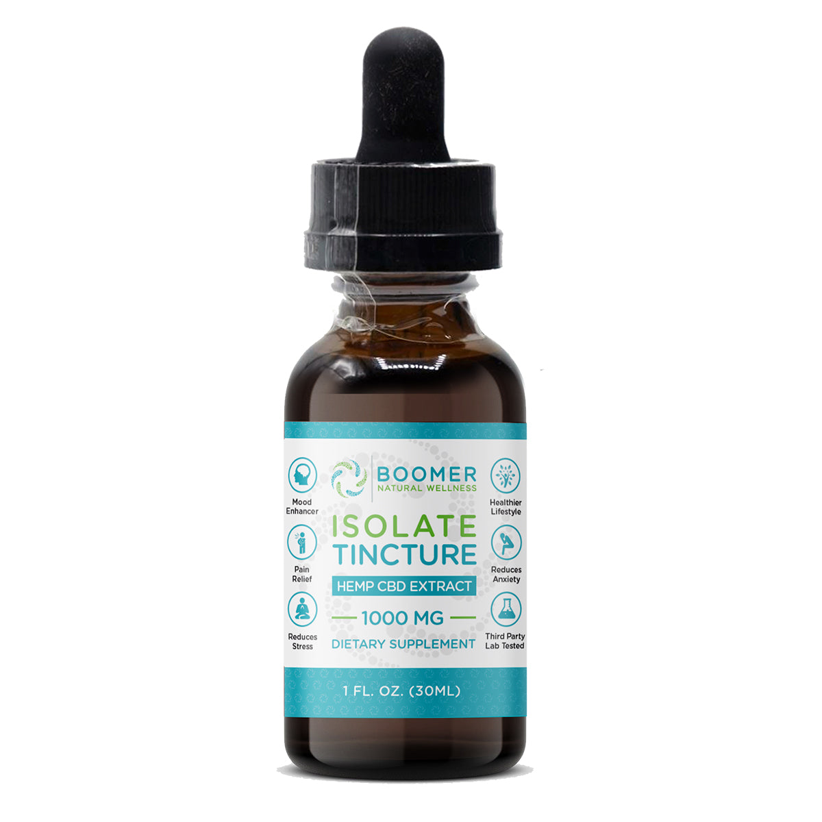 Isolate CBD Tincture - Boomer Natural Wellness