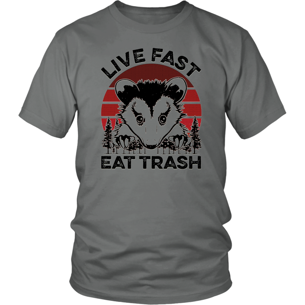 Live Fast Eat Trash Possum T-Shirt – Yeyvibes