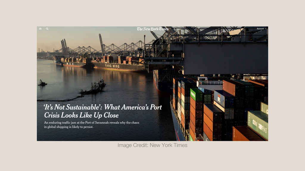 New York Times America's Port Crisis Global Shipping Delays