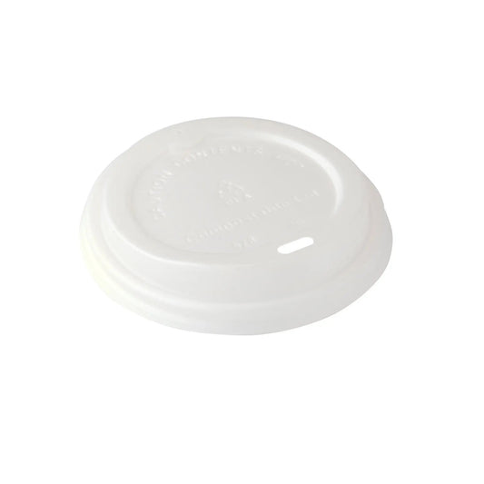 New Roots 9, 12, 16, 20 & 24 oz. PLA Compostable Plastic Cold Cup Lid with  Circular Straw Slot - 800/Case