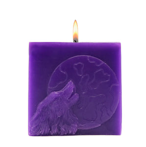ROOGU Wolf Mond Duftkerze Lavendel Deep Purple Violett Lila Cube Candle