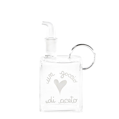 Oliera in vetro borosilicato decoro Un Filo di Olio 400ml