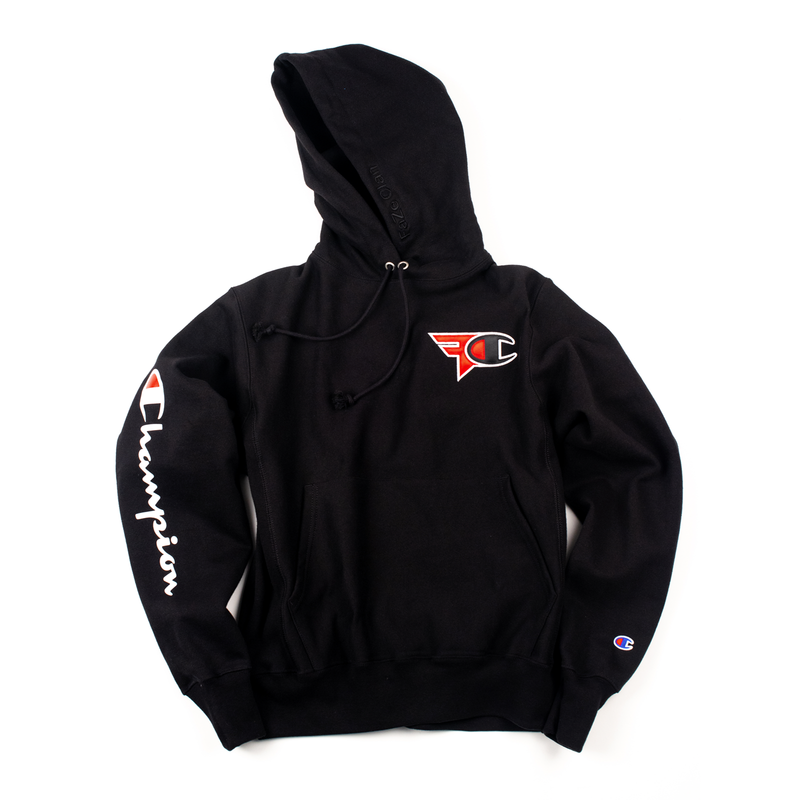 Faze Clan X Champion Hoodie - original black adidas hoodie roblox