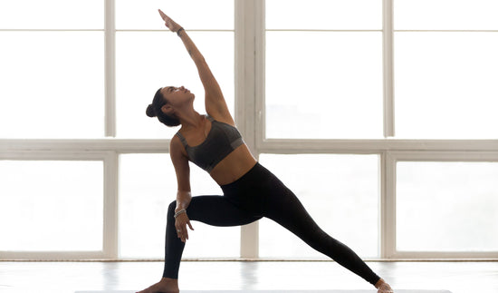 Woman doing a pilates session