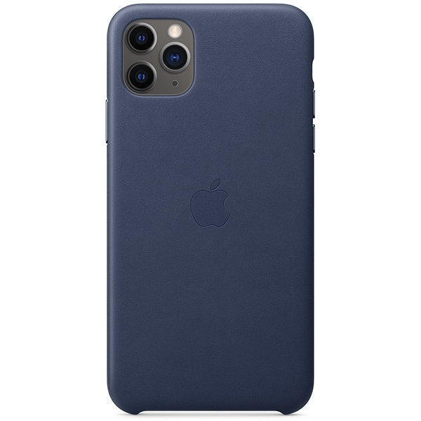 Husa de Piele Apple iPhone 11 Pro Max Leather Case Midnight Blue