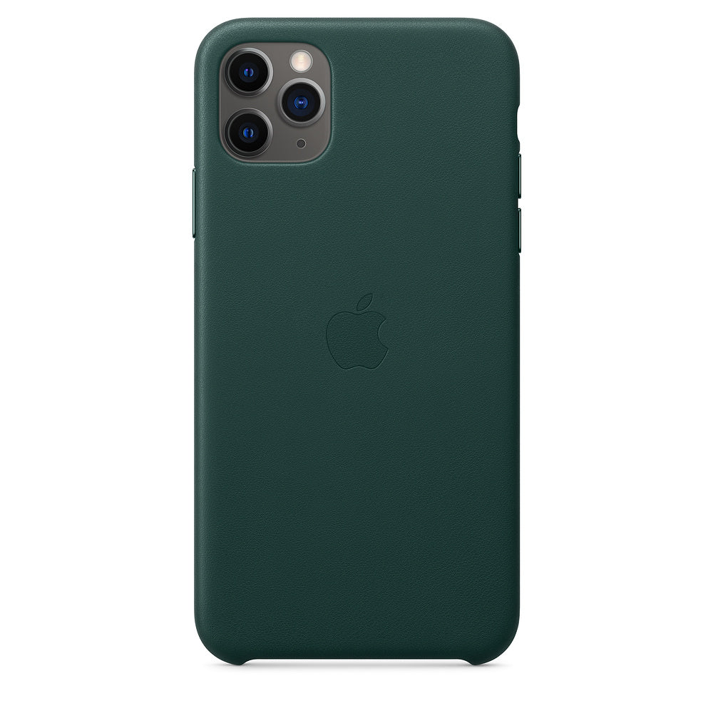 Husa de Piele Apple iPhone 11 Pro Max Leather Case Forest Green