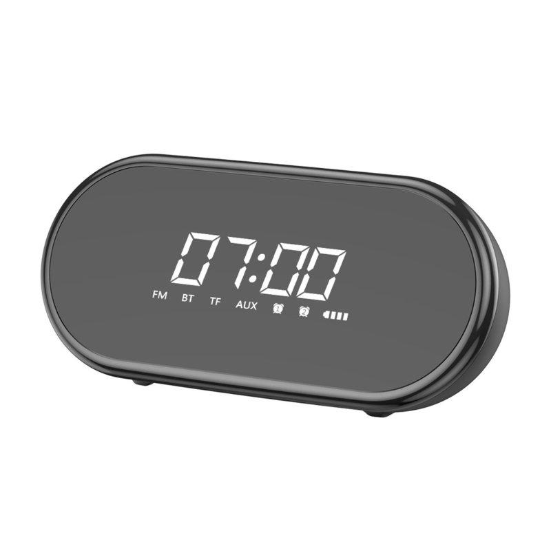 Boxa Portabila Bluetooth Baseus Encok E09 Stylish Wireless with Alarm Clock/LED - Black