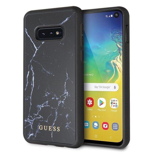 Husa Etui Guess S10e G970 black hard case Marble