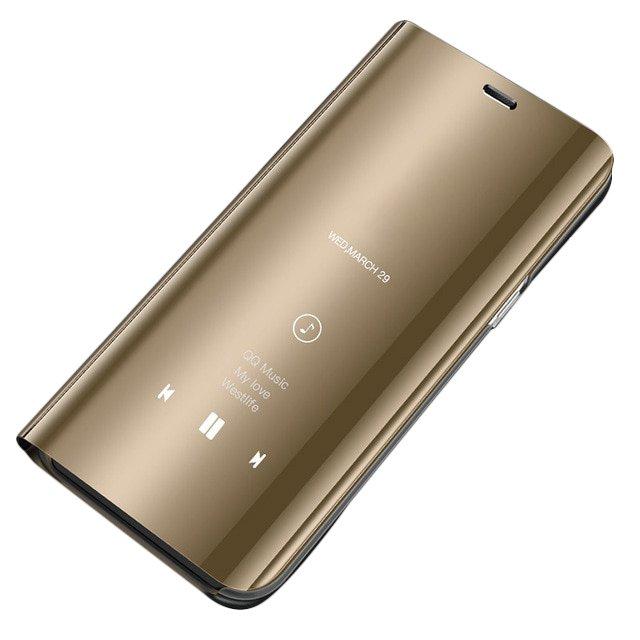 Husa Flip Mirror pentru Galaxy S10 Gold