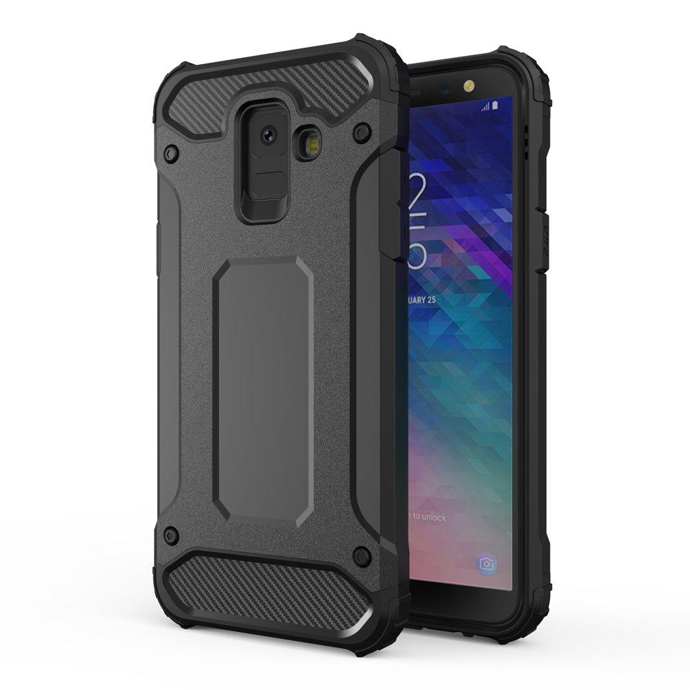 Husa Hybrid Armor Case Tough Rugged Cover pentru Samsung Galaxy A6 2018 Black