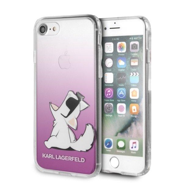 Husa Karl Lagerfeld iPhone 7/8 hardcase pink Choupette Fun