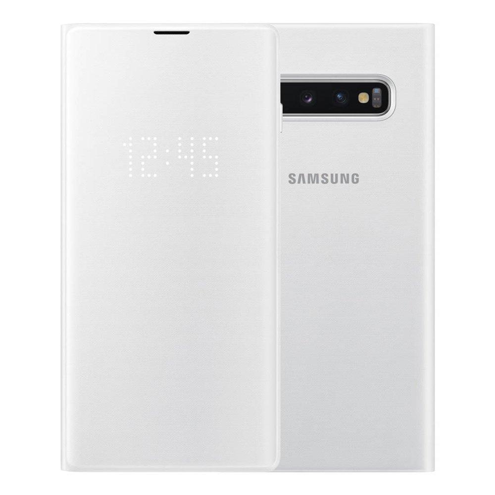 Husa originala Samsung Galaxy S10 - LED View Cover White EF-NG973PWEGWW