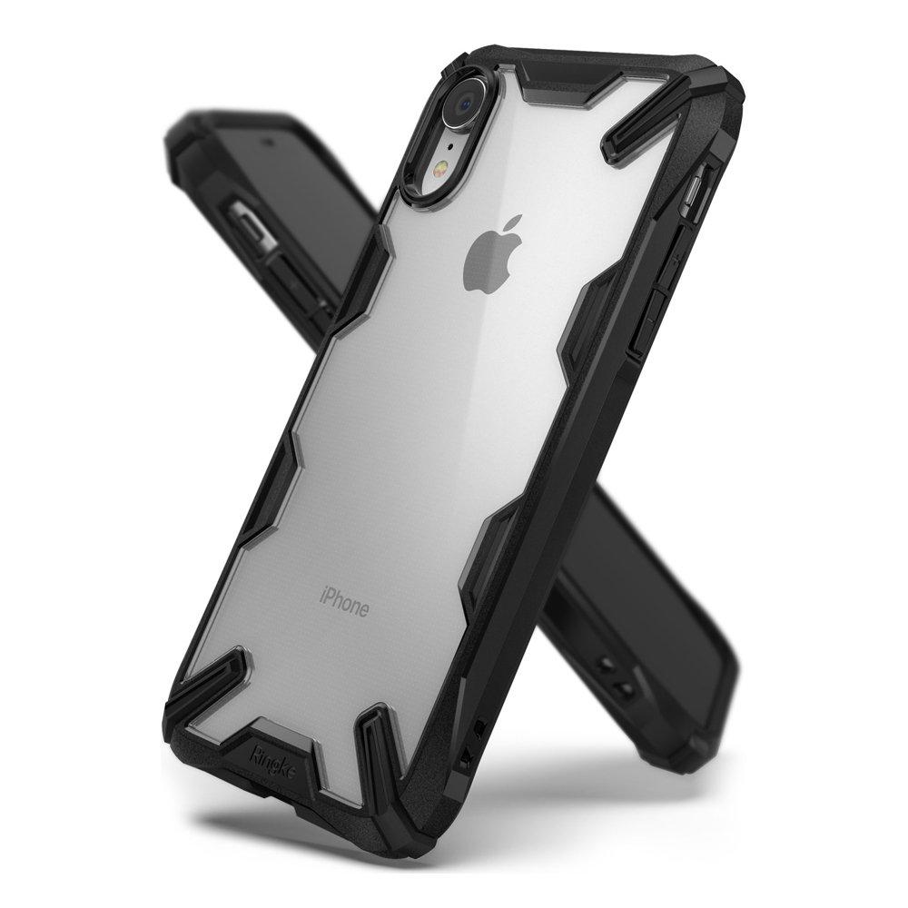 Husa Ringke Fusion durable PC Case with TPU Bumper pentru iPhone XR black