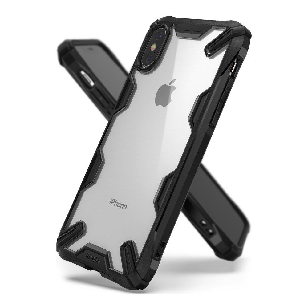 Husa Ringke Fusion X durable PC Case with TPU Bumper pentru iPhone XS Max black