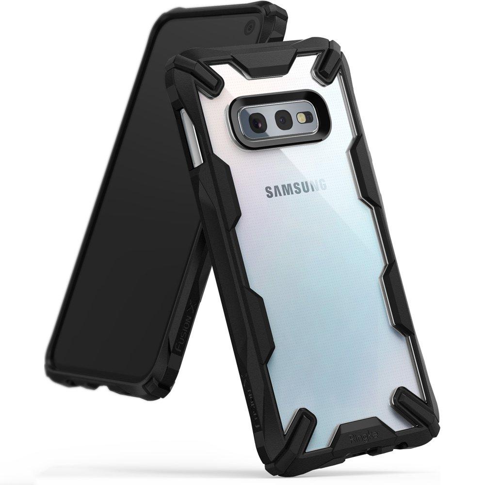 Husa Ringke Fusion X durable PC Case with TPU Bumper pentru Samsung Galaxy S10e black