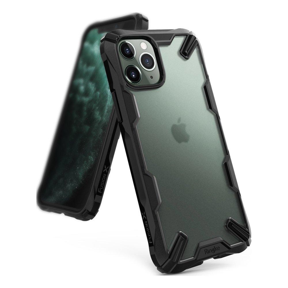 Husa Ringke Fusion X Matte durable PC Case with TPU Bumper for iPhone 11 Pro Max black