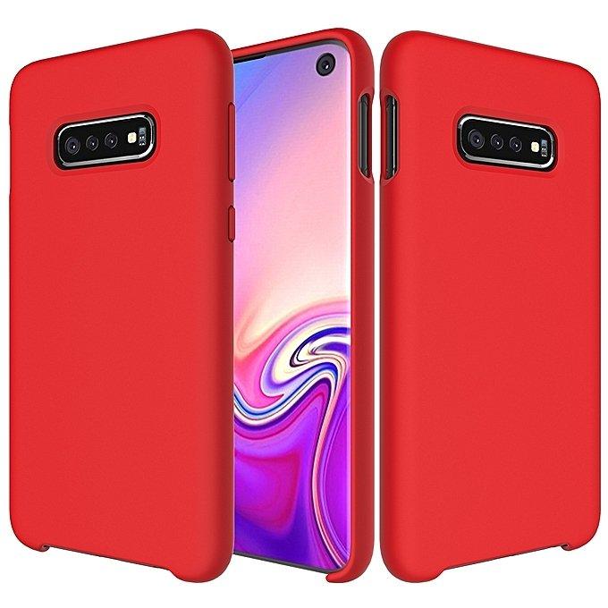 Husa Silicone Case Soft Flexible Rubber Cover pentru Samsung Galaxy S10 Red