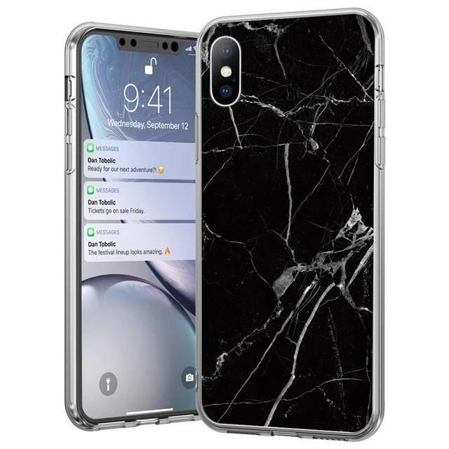 Husa Wozinsky Marble TPU case cover for Samsung Galaxy A40 black