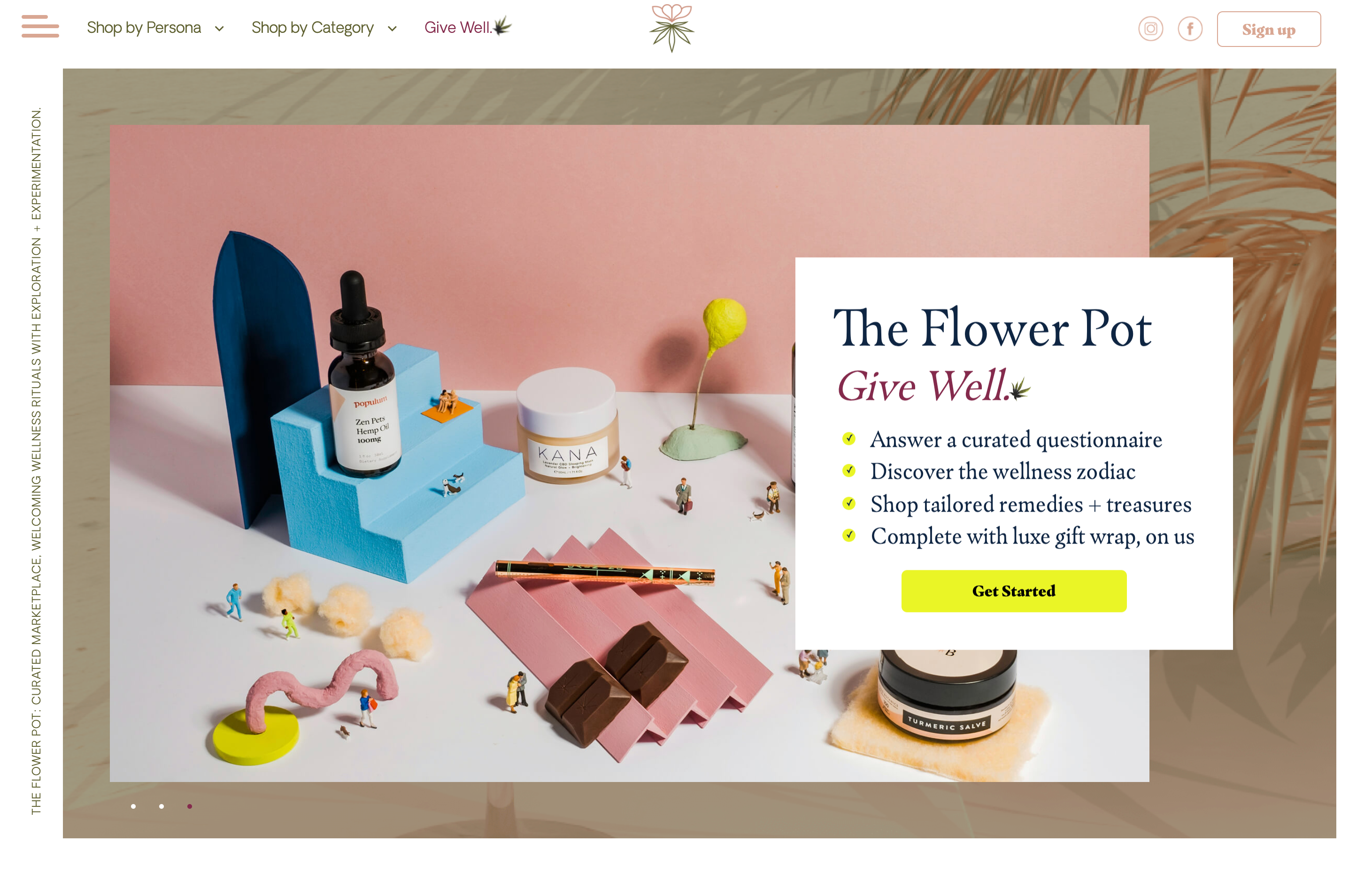 Give Well, The Flower Pot's interactive gift experience