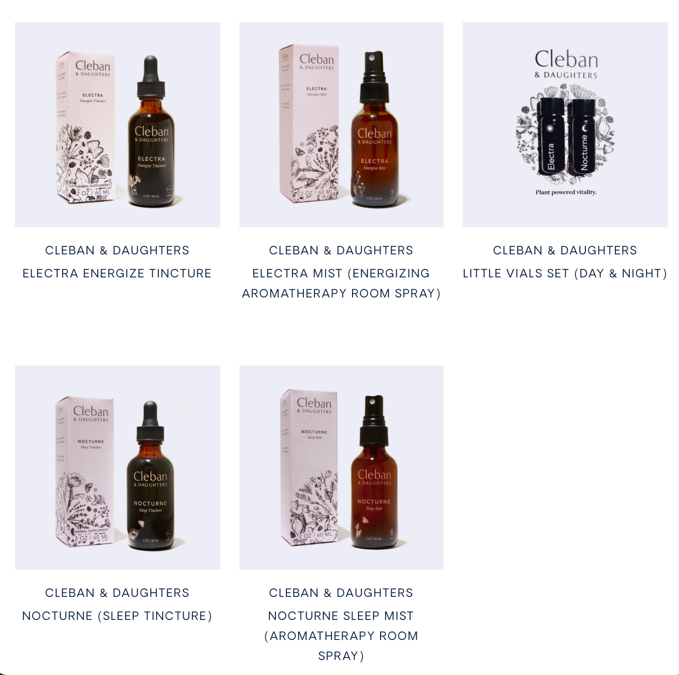 Cleban & Daughters Sleep and Stress Support Products