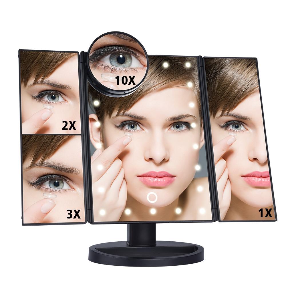 makeup mirror with screen