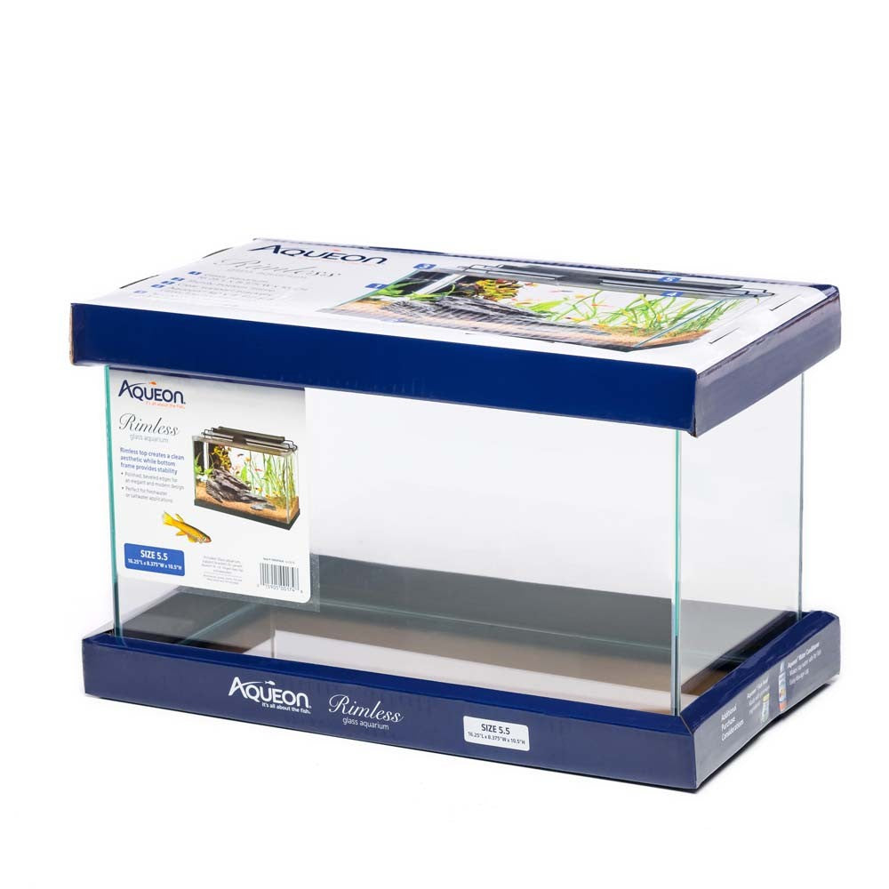 Edgelit Rimless Cube Glass Aquarium