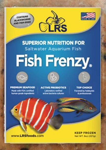 LRS Fish Frenzy Frozen Fish Food 8oz | The Fish Room